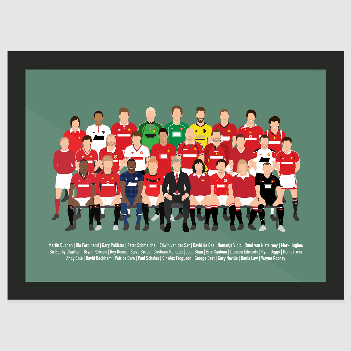 Manchester United Icons Print - Main Image
