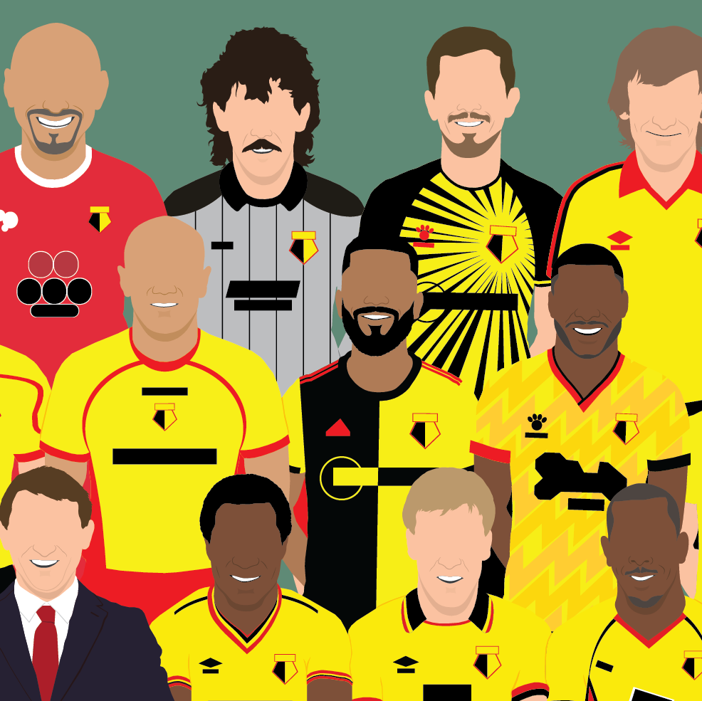 Watford Icons Print – FutDandy - Main Image