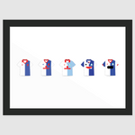 Blackburn Rovers Kit Print