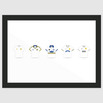 Leeds United Kit Print