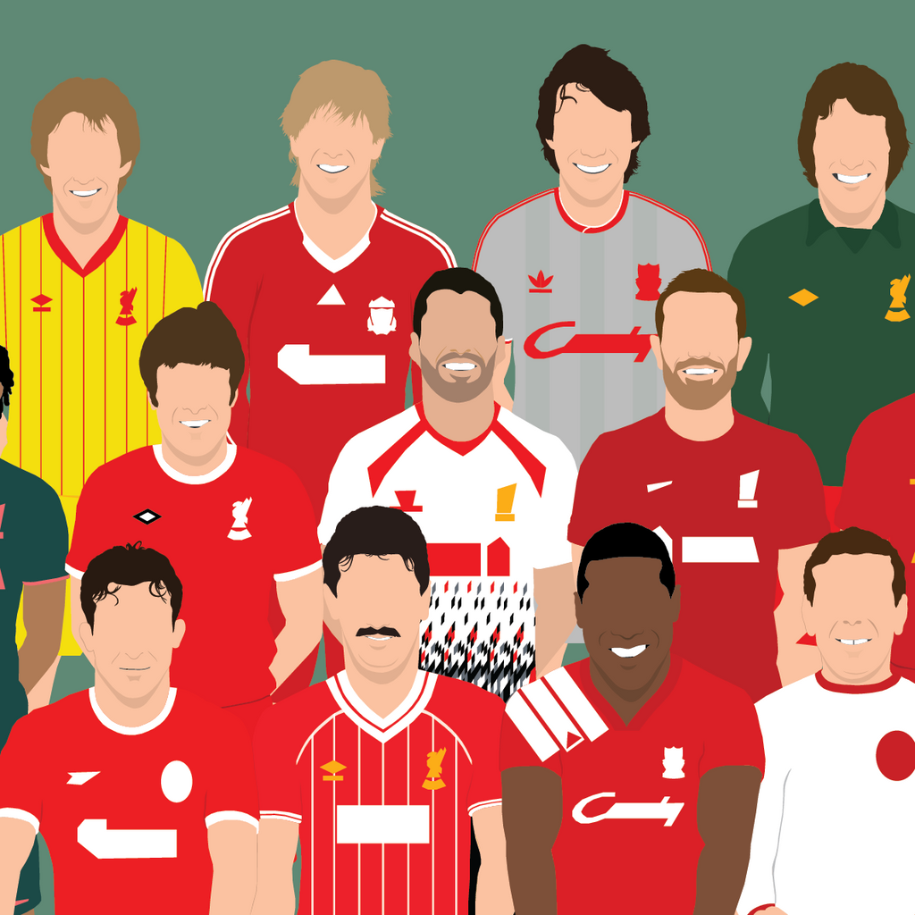 Liverpool Icon Graphics Liverpool Icons Print – FutDandy