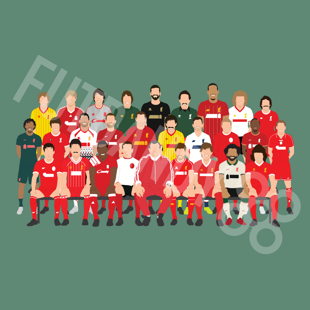 Liverpool Icon Graphics Liverpool Icons Print – FutDandy