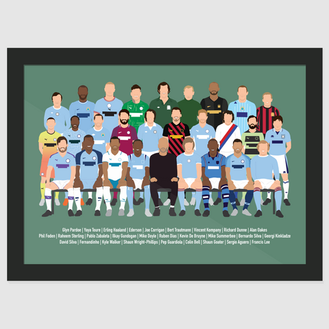 Manchester City Icons Print