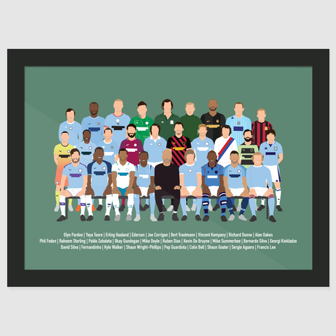 Manchester City Icons Print