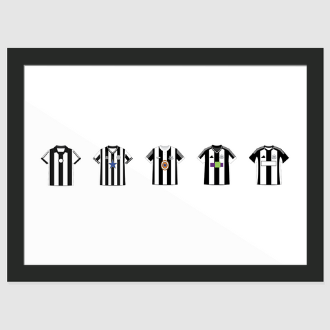 Newcastle United Kit Print
