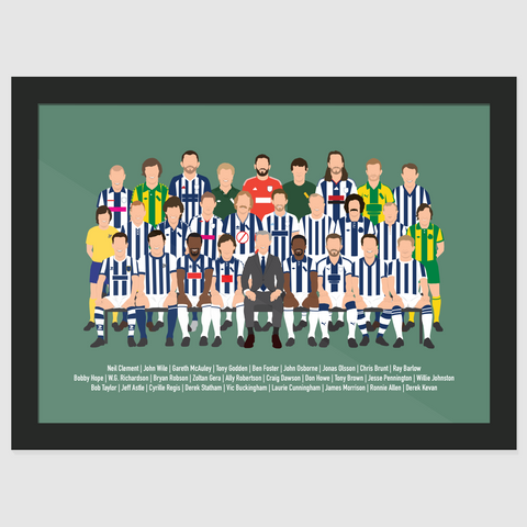 West Bromwich Albion Icons Print